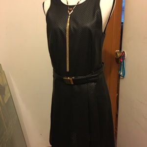 New Michael Kors perforated pleather dress